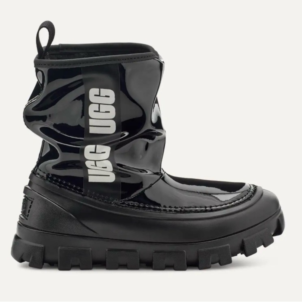UGG Kids Black Shearling-Lined Boot